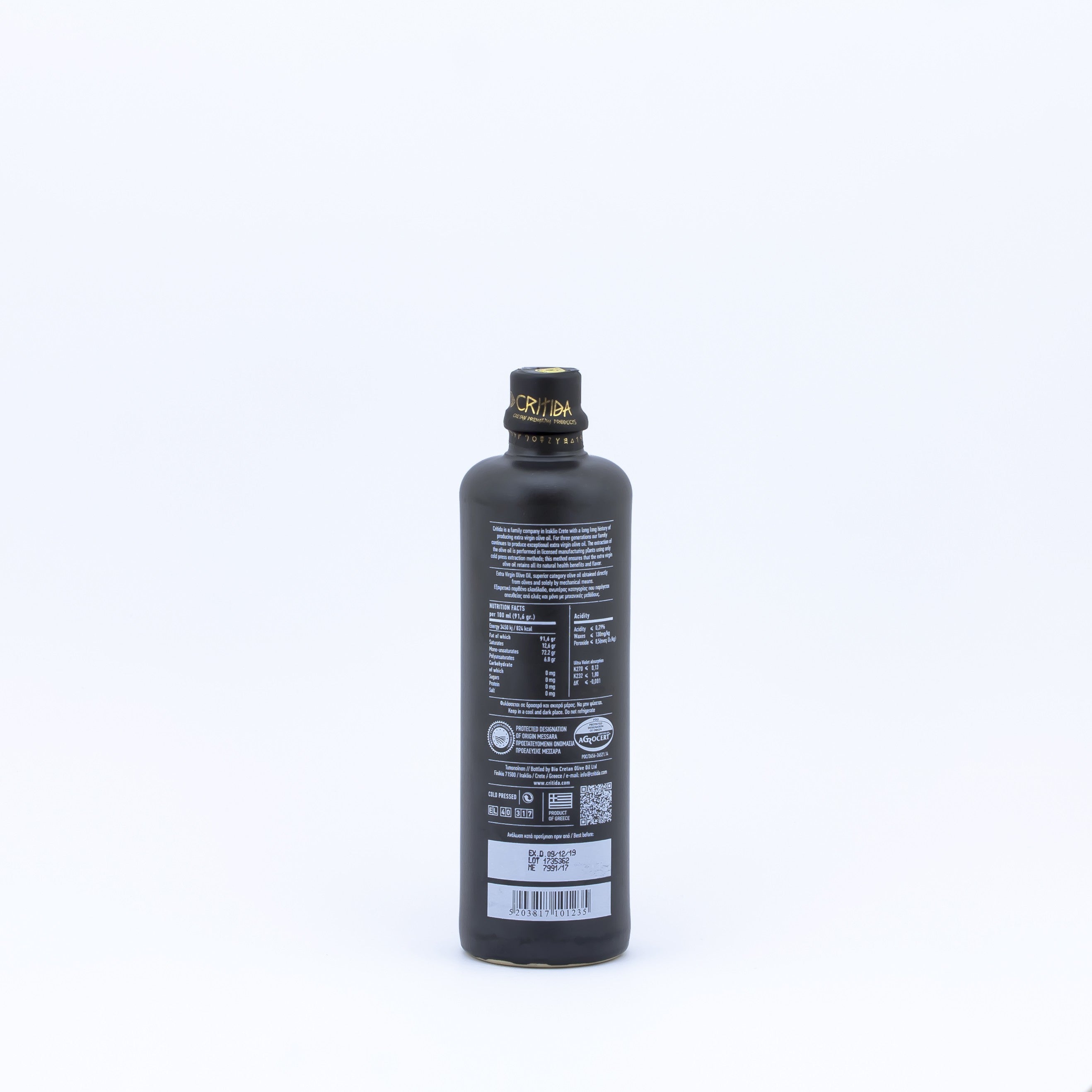Critida Messara Olive Oil 0.2% 500 ml (ceramic bottle)
