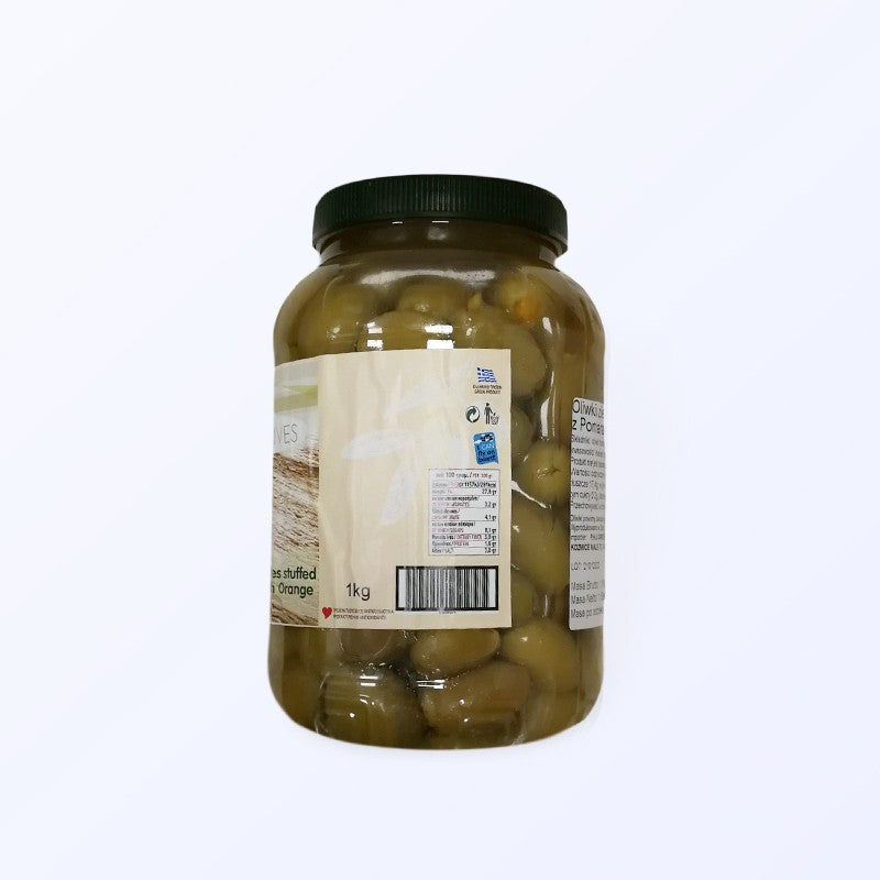 Green olives stuffed with orange peel 1kg