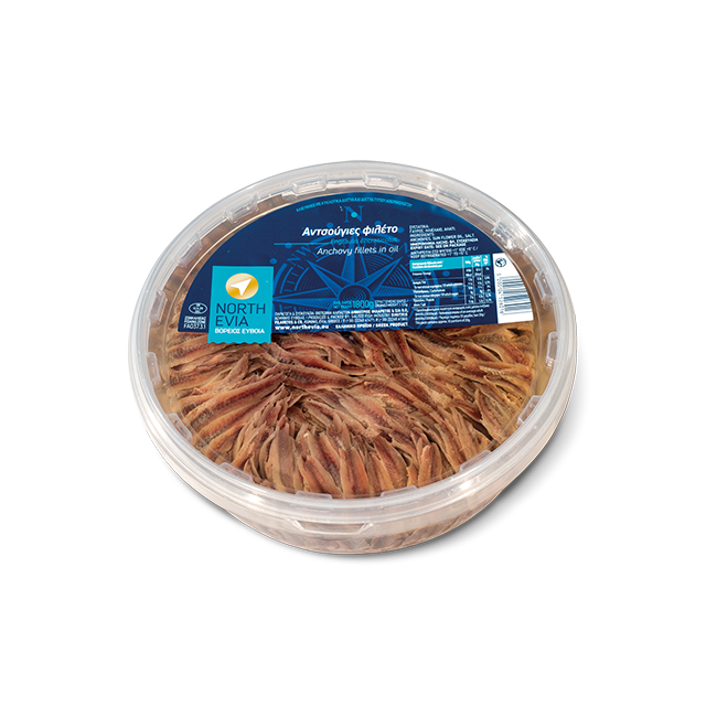 Anchovy fillets in oil 2kg