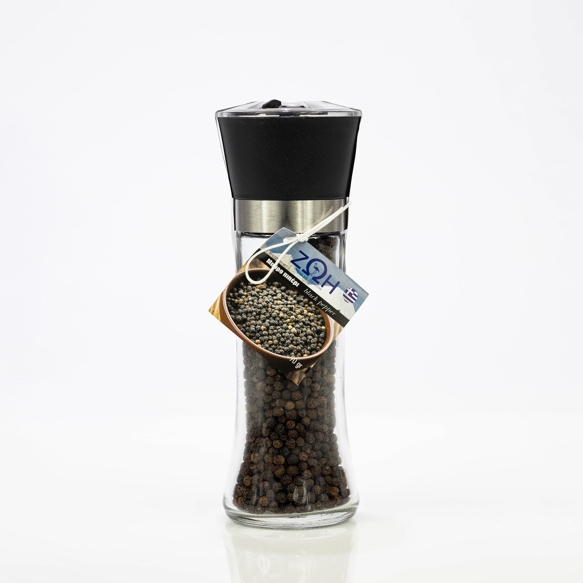 Black peppercorns in a grinder 70 g