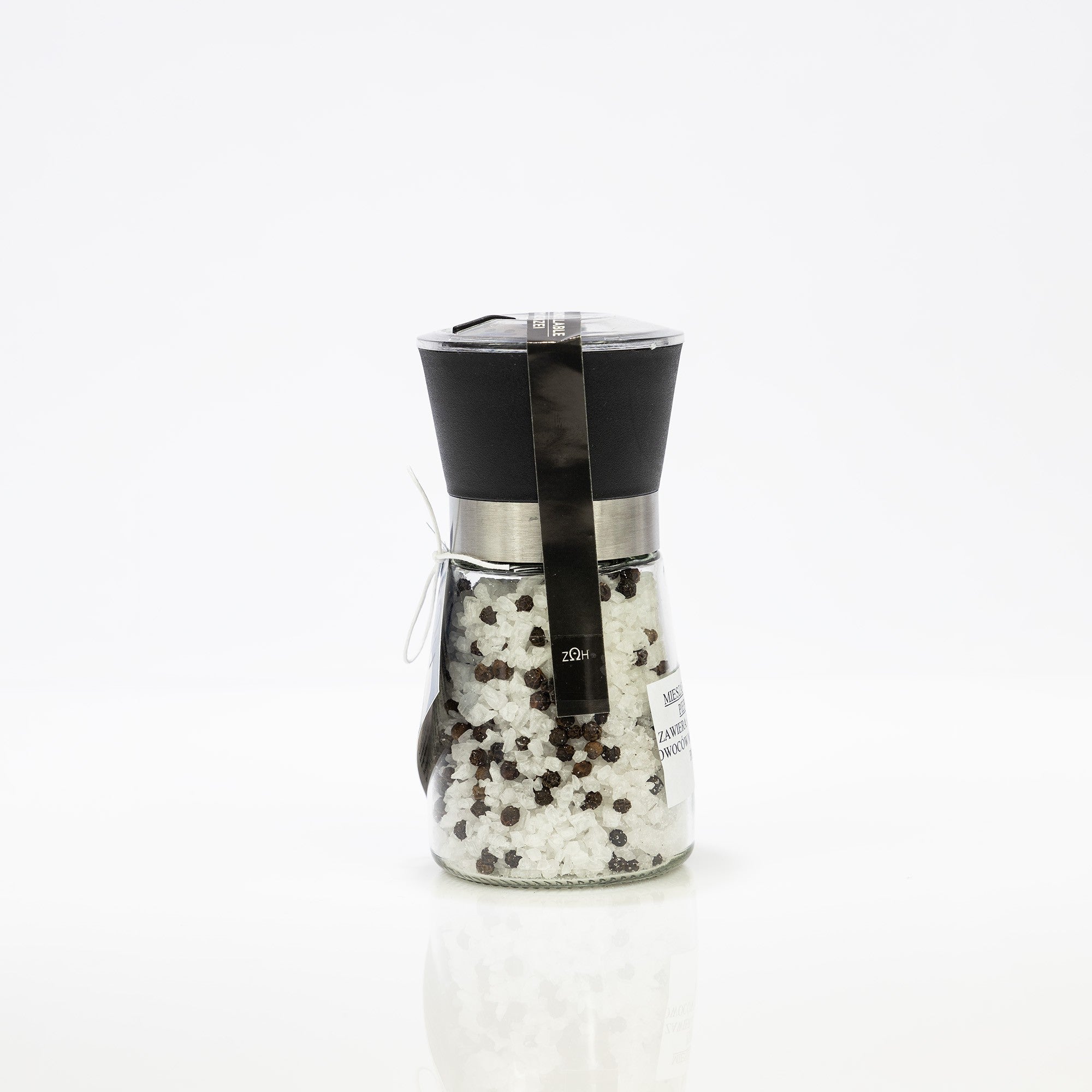 Sea salt from Lake Messolonghi with black pepper in a grinder 160 g