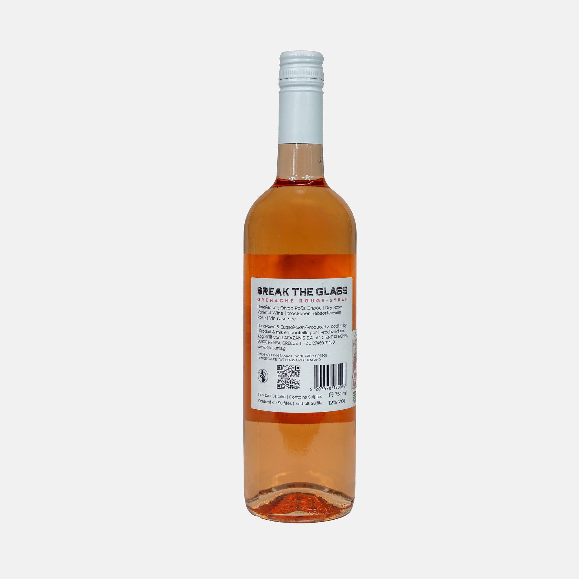 Break The Glass Dry Rosé Wine 750ml