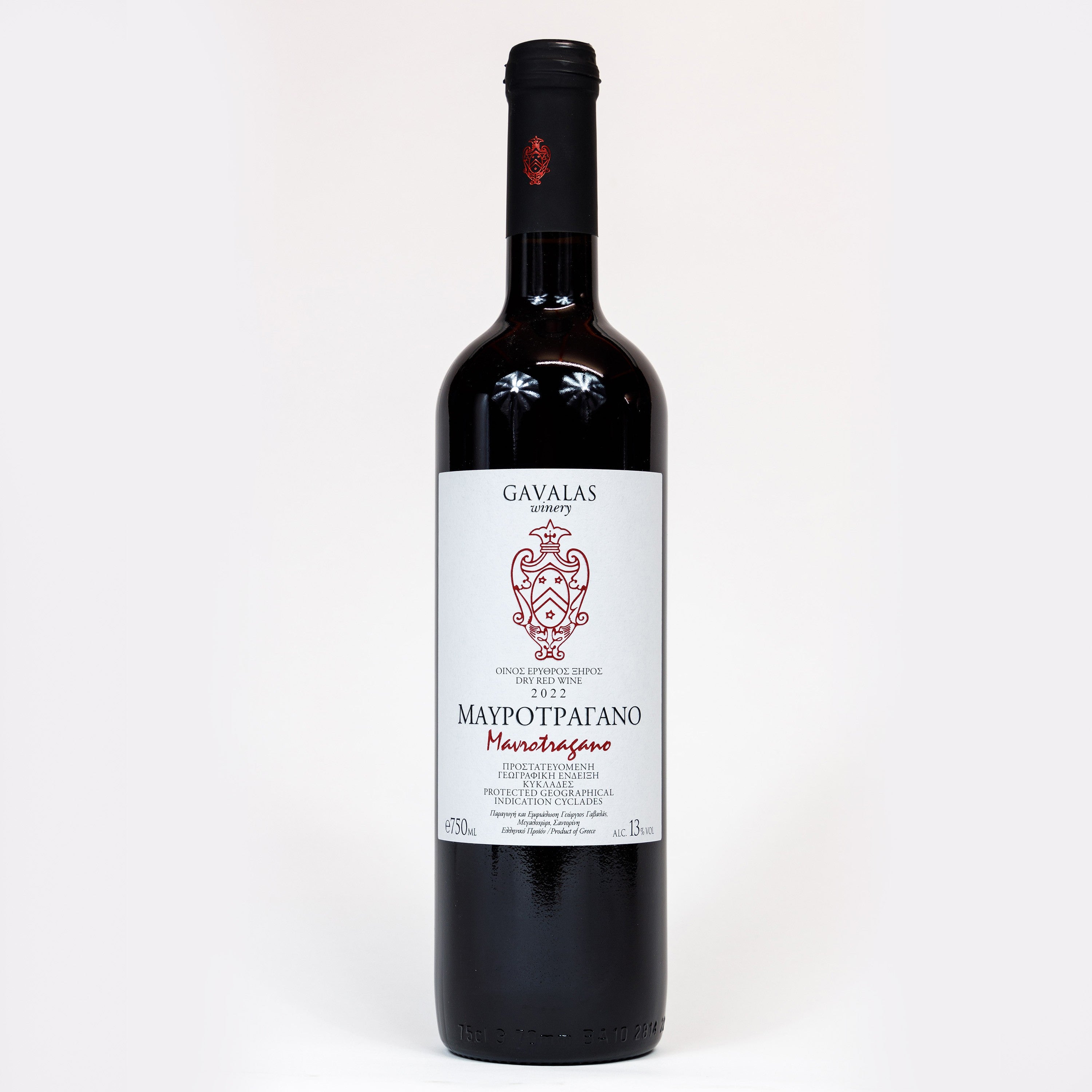 Mavrotragano Red Dry Wine 750ml