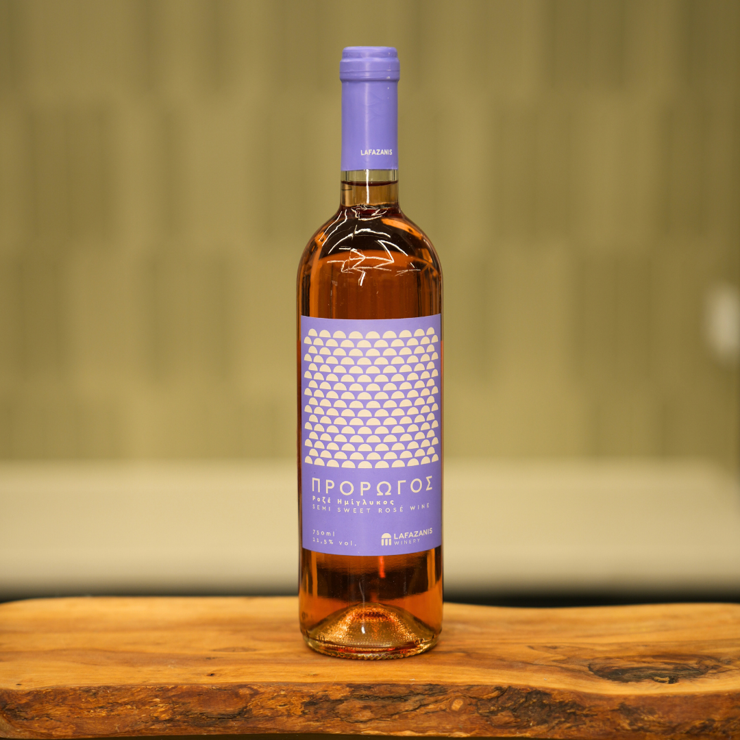 Rosé Semi-Sweet Wine Prorogos 750ml - Lafazanis