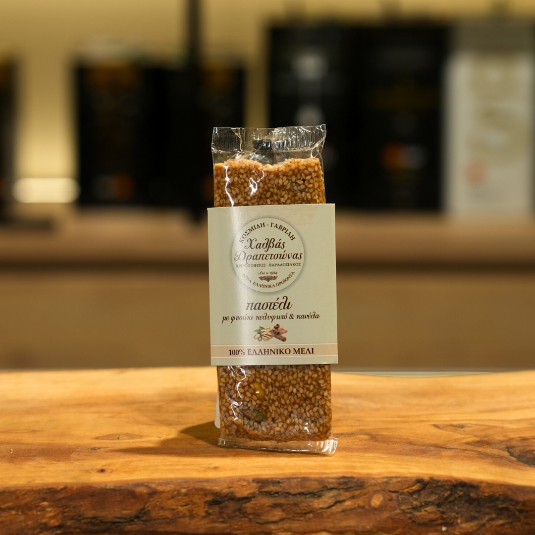 Sesame bar with pistachios and cinnamon 60g