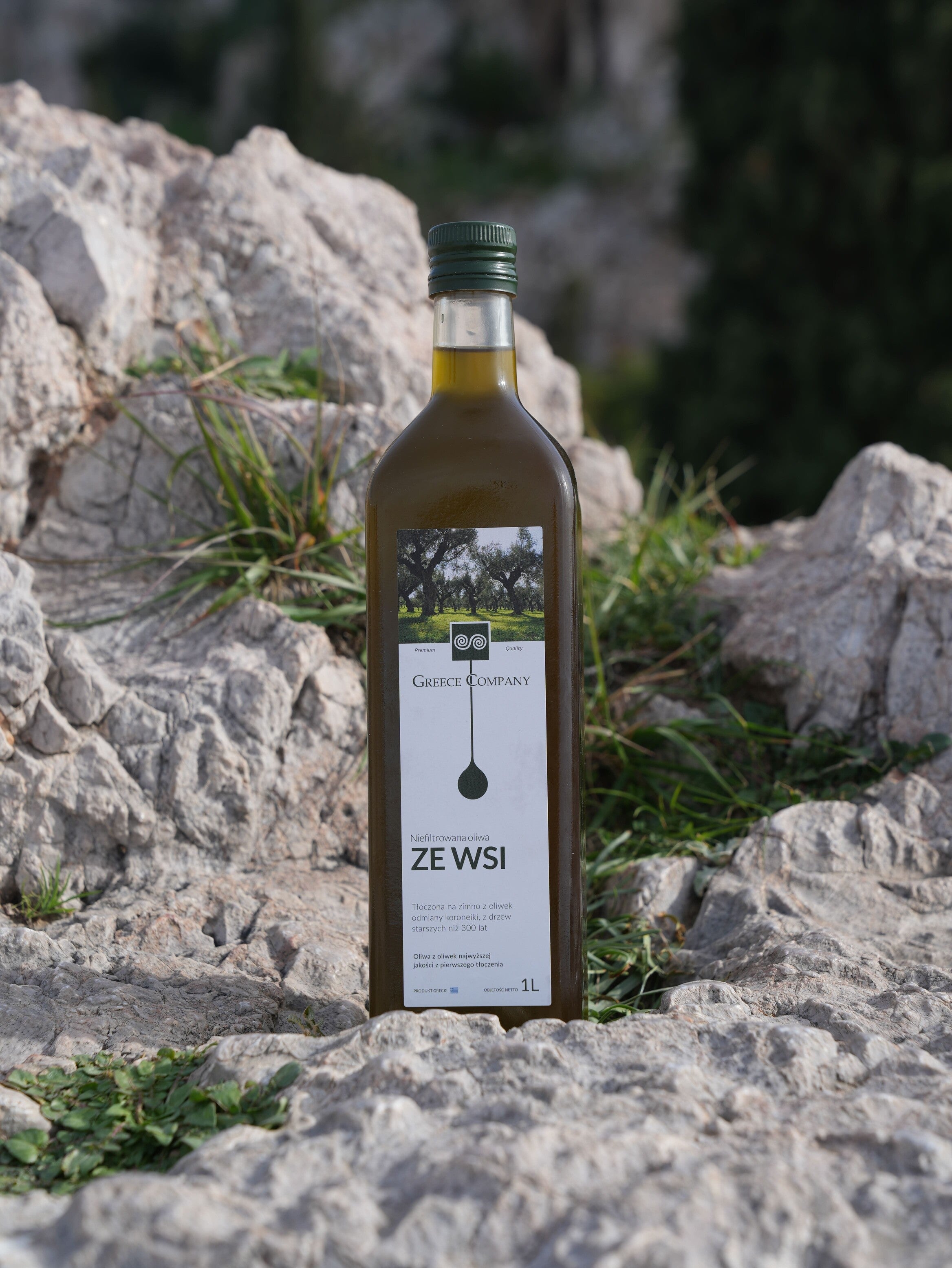 Oliwa z oliwek ZE WSI ŚWIEŻYNKA niefiltrowana Extra Virgin łagodna 0,3% 1 l