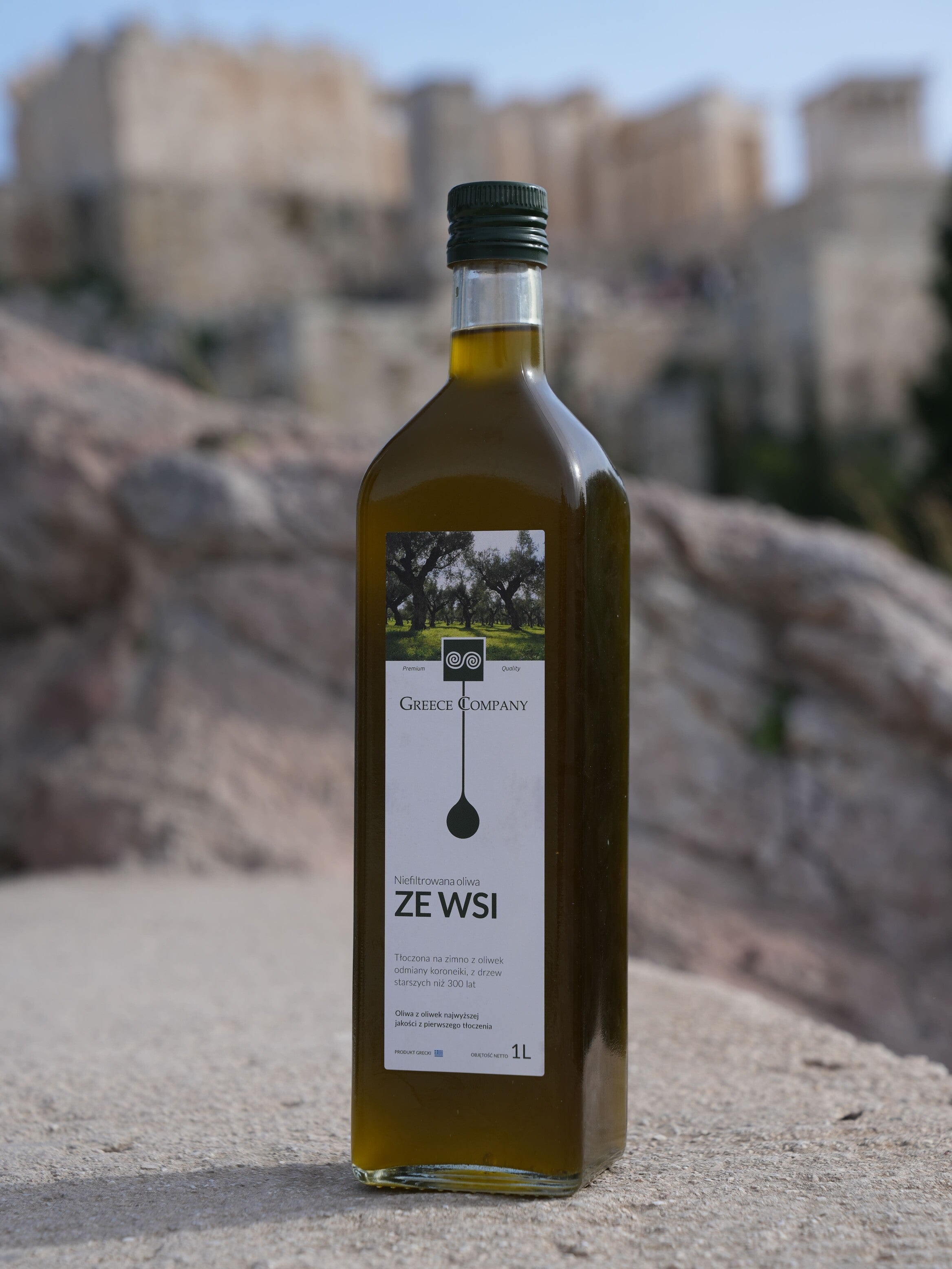 Oliwa z oliwek ZE WSI ŚWIEŻYNKA niefiltrowana Extra Virgin łagodna 0,3% 1 l