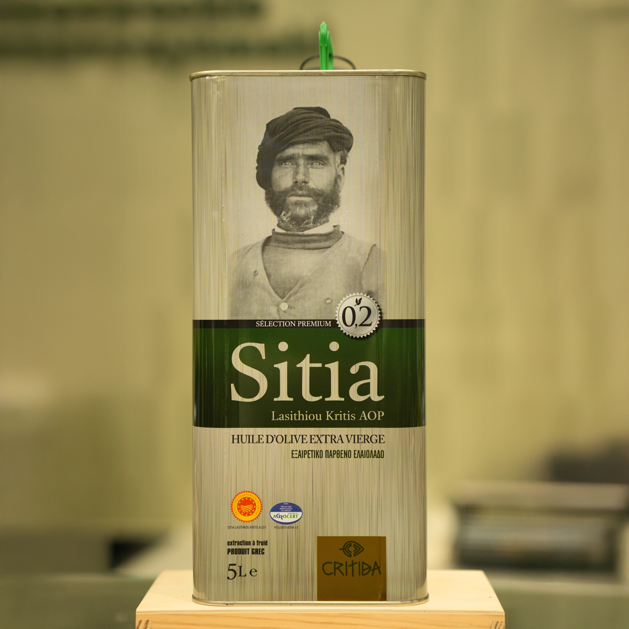 Oliwa z oliwek Sitia extra virgin Lasithiou 0.2% 5 l - Critida
