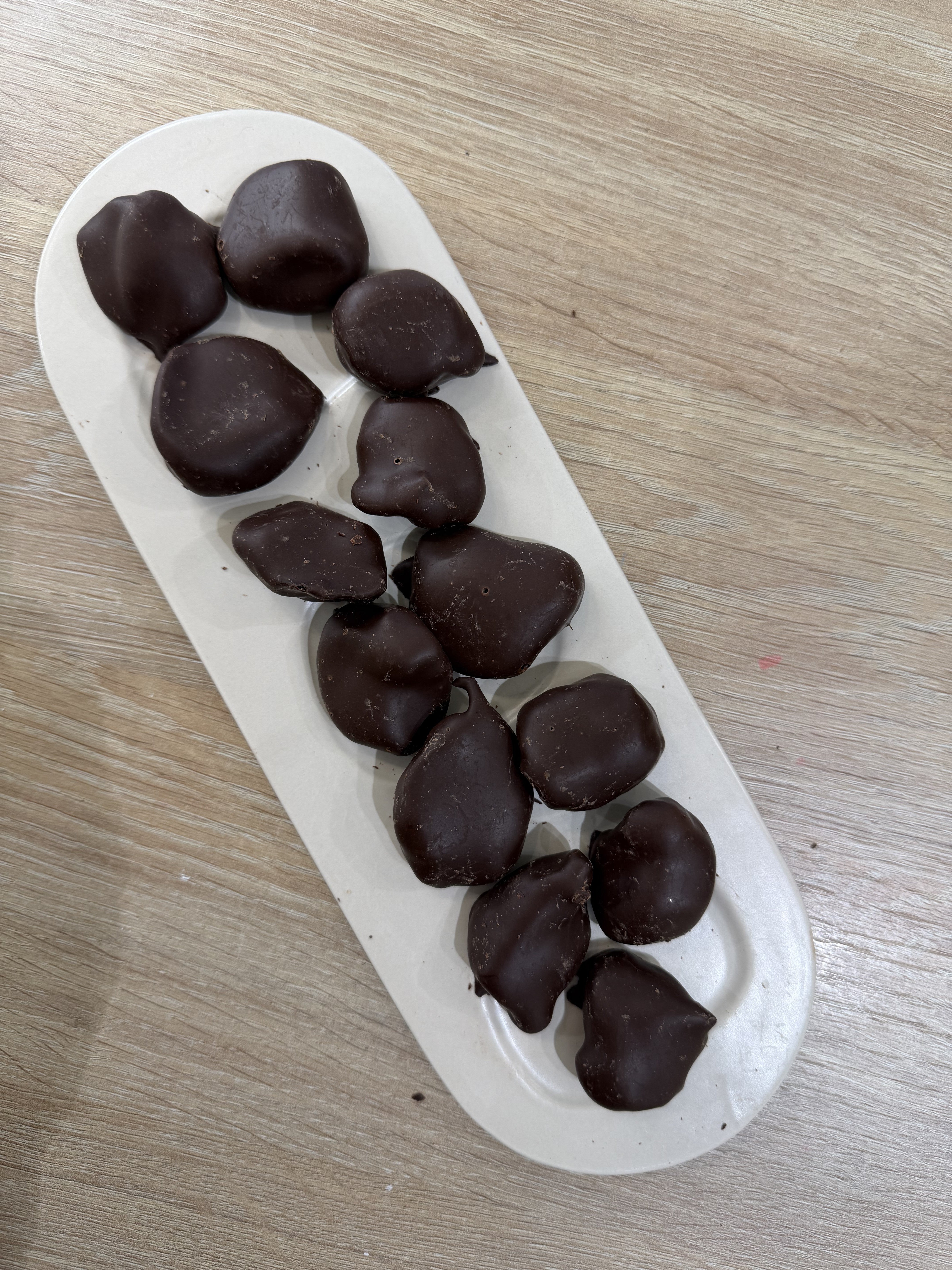 Plum in chocolate